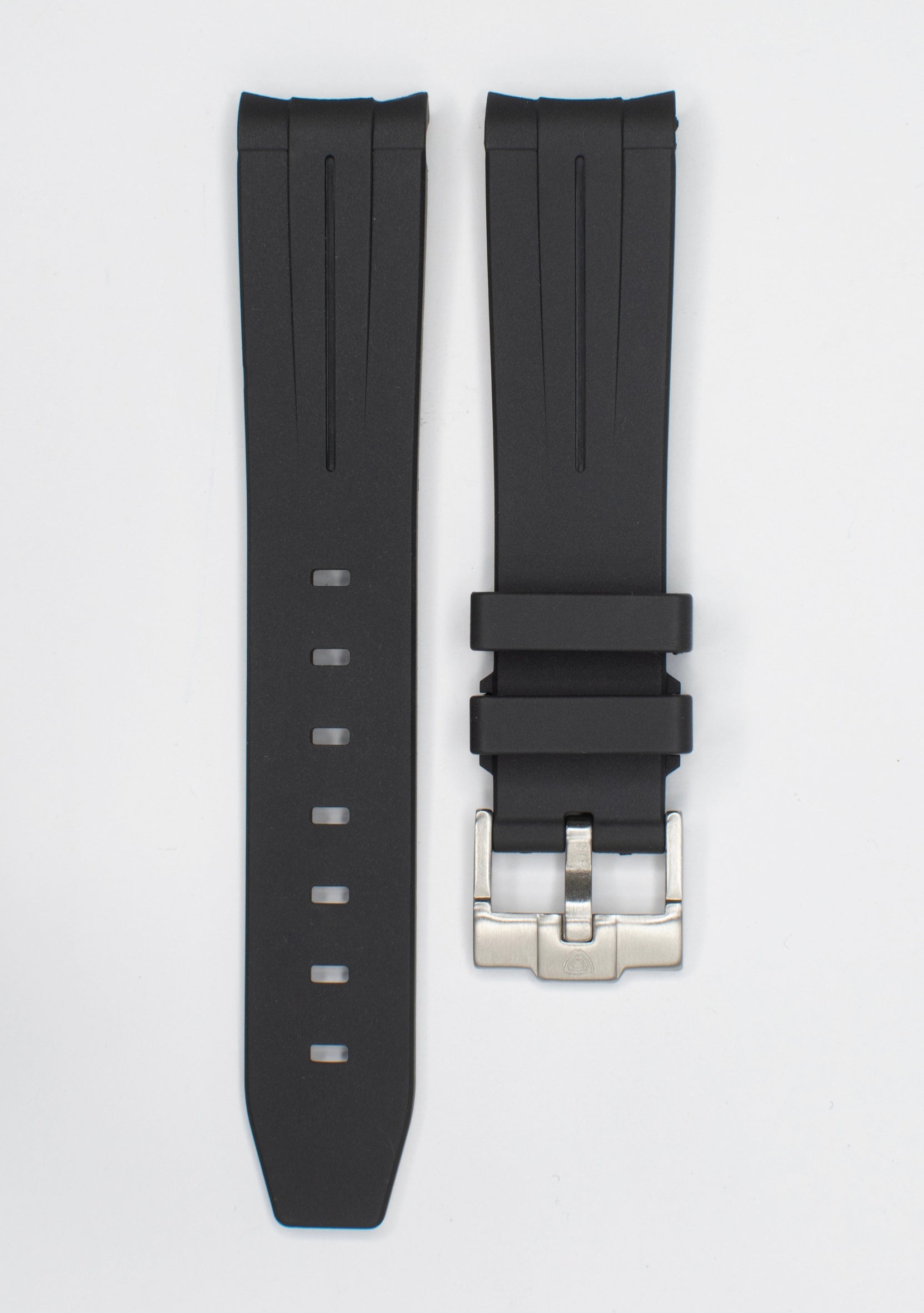 SOLID BLACK - RUBBER WATCH STRAP for OMEGA X SWATCH SPEEDMASTER MOONSWATCH