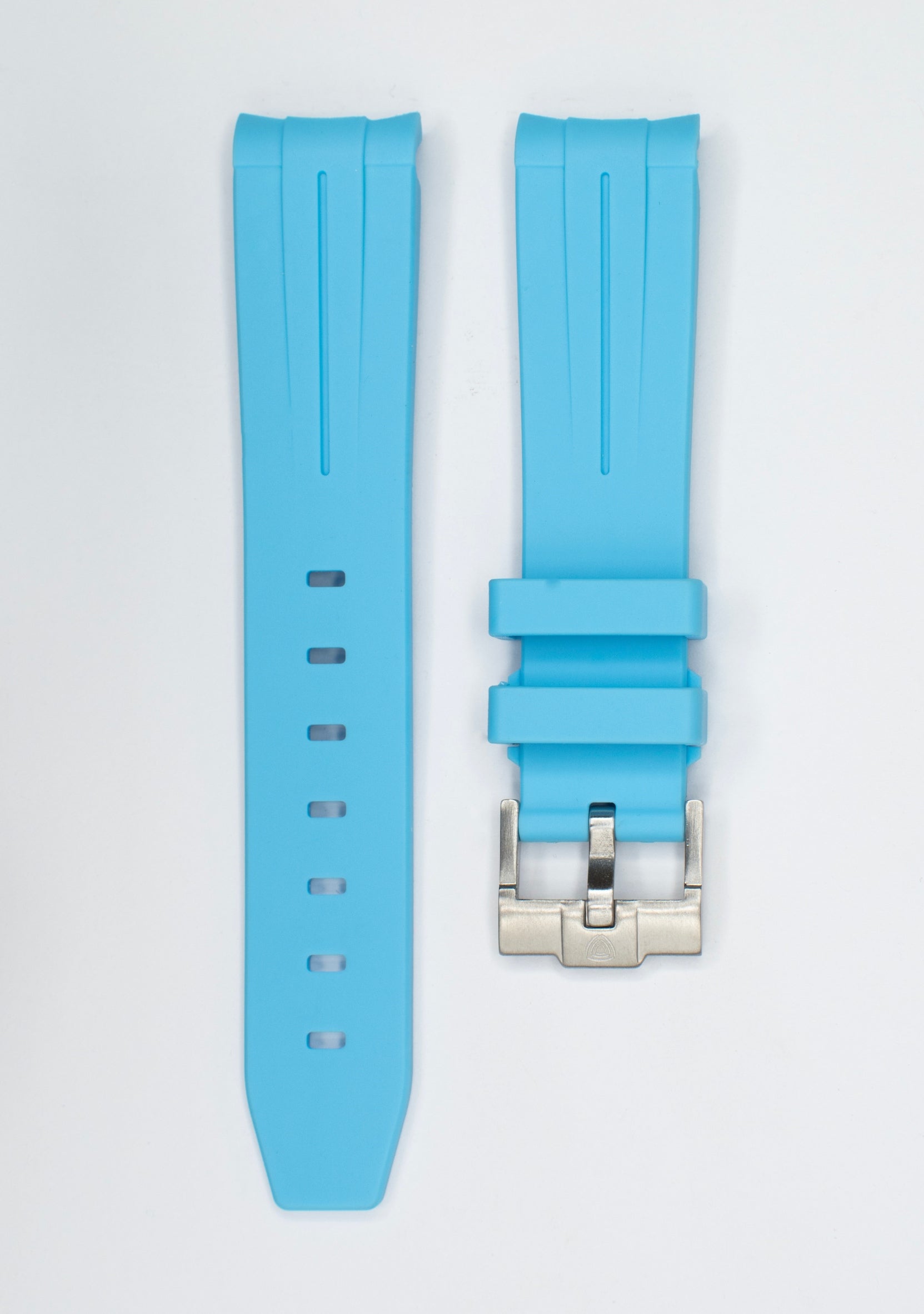 ELECTRIC BLUE - RUBBER WATCH STRAP for OMEGA X SWATCH SPEEDMASTER MOONSWATCH