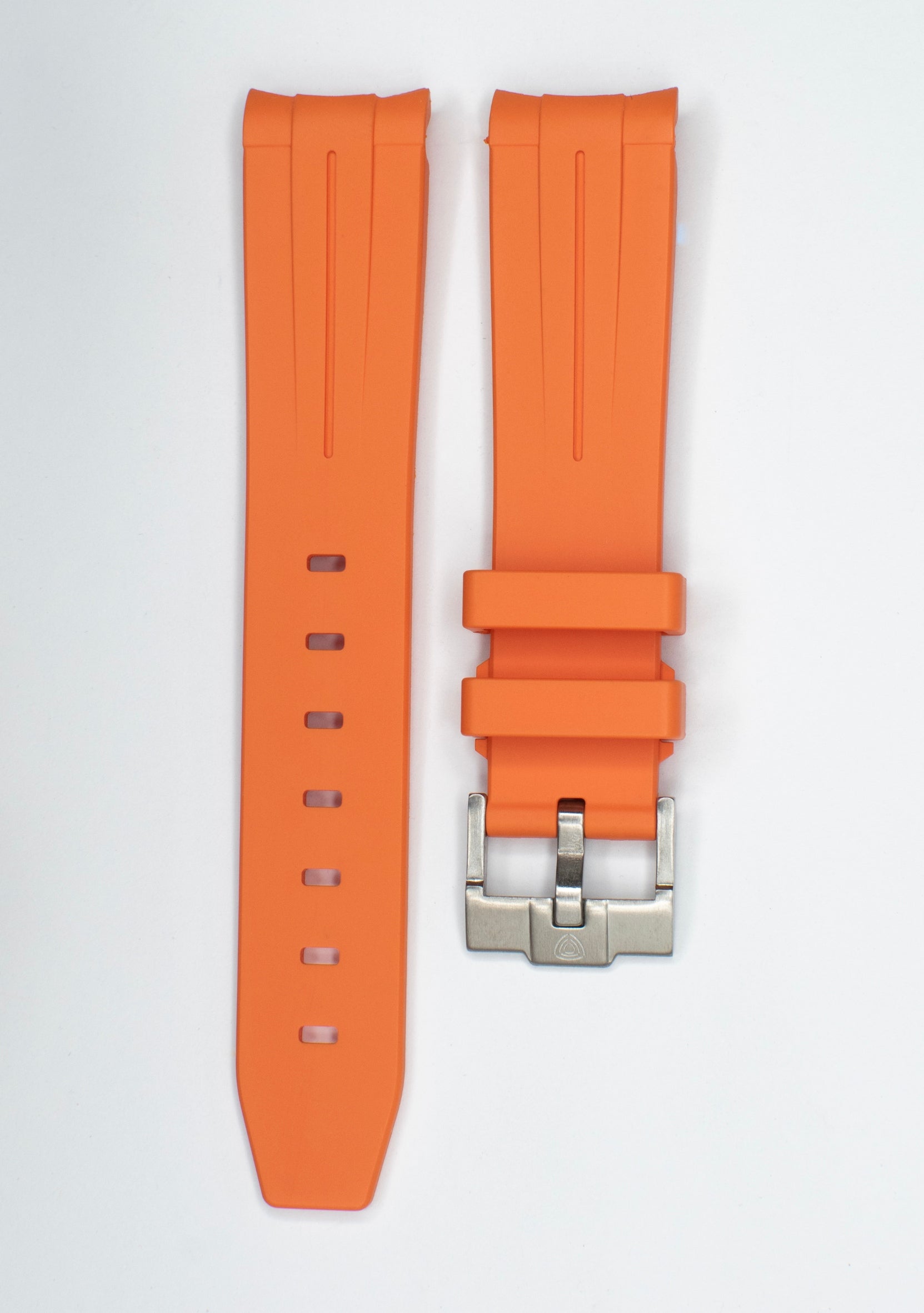 SOLID ORANGE RUBBER WATCH STRAP for OMEGA X SWATCH SPEEDMASTER MOONSWATCH