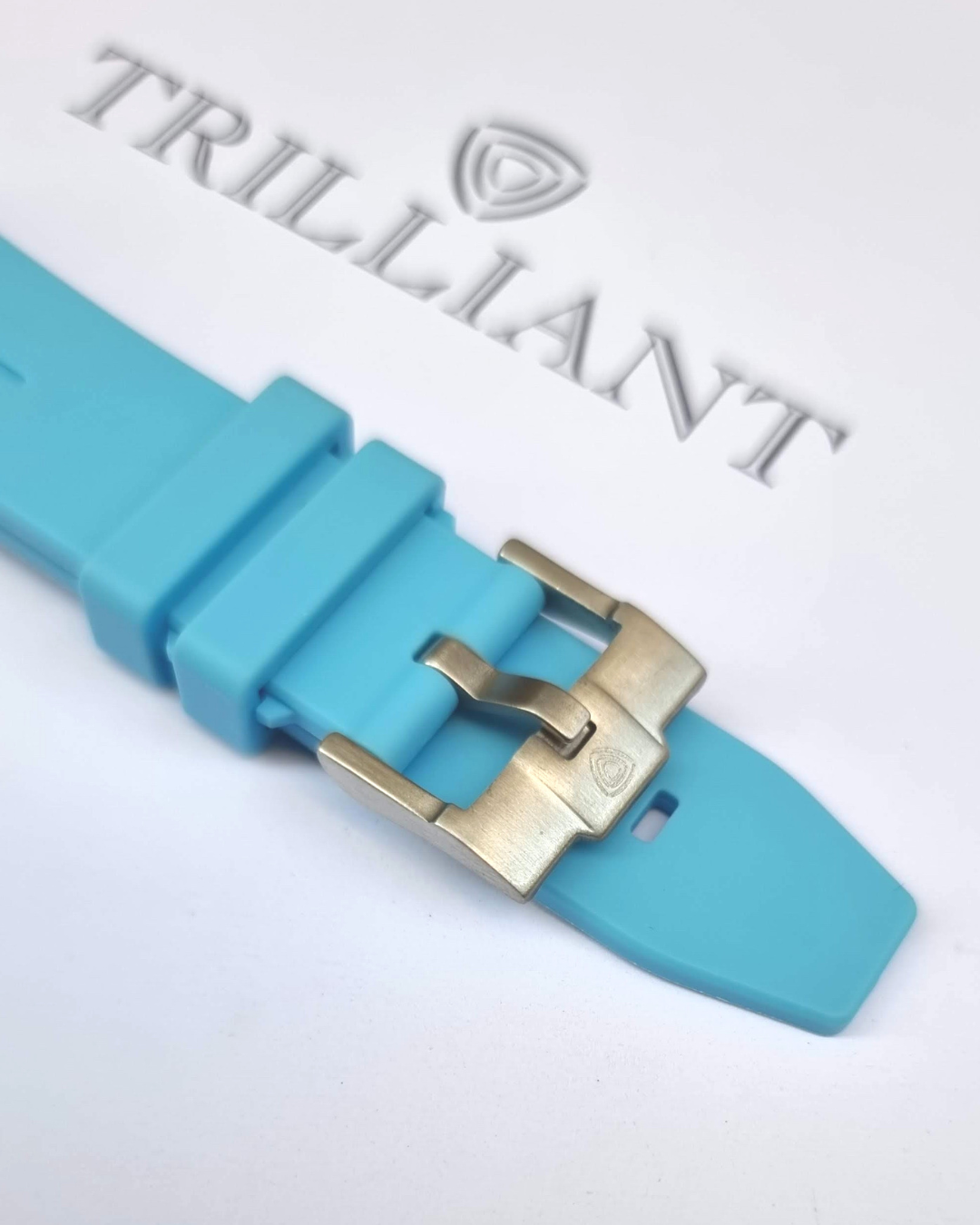 ELECTRIC BLUE - RUBBER WATCH STRAP for OMEGA X SWATCH SPEEDMASTER MOONSWATCH